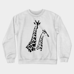 Giraffe Pair | African Wildlife Crewneck Sweatshirt